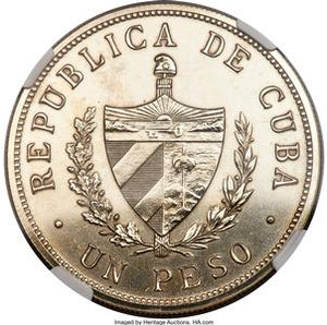 Republic Proof Star Peso 1915 PR62 NGC