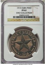 Republic Proof Star Peso 1915 PR62 NGC