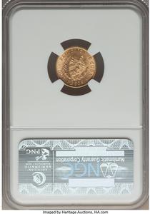 Republic gold 2 Pesos 1915 MS62 NGC