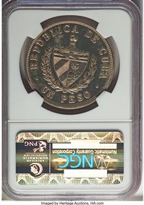 Republic Proof Star Peso 1915 PR62 NGC