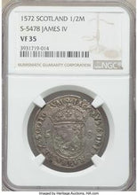 James VI 1/2 Merk 1572 VF35 NGC