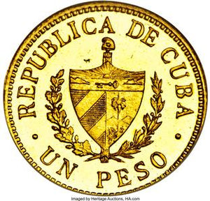 Republic gold Proof Peso 1915 PR64 NGC