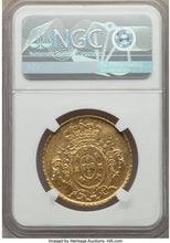 João Prince Regent gold 6400 Reis 1808-R MS61 NGC