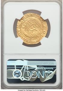 James VI (I) gold Sword and Scepter 1601 UNC Details (Scratches) NGC