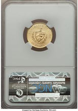 Republic gold 25 Pesos 1988 MS67 NGC