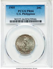 1905 Philippines 20 Centavos PR66 PCGS